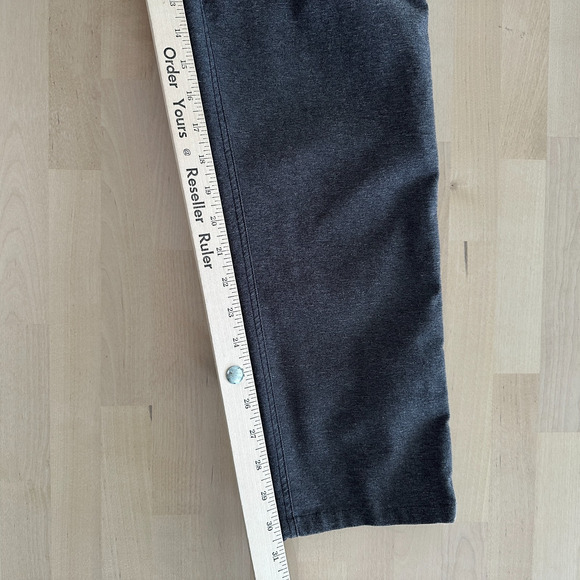 Lululemon Pants Mens 32 Gray ABC Tech Canvas Heather Slim Performance Athleisure - Picture 10 of 11